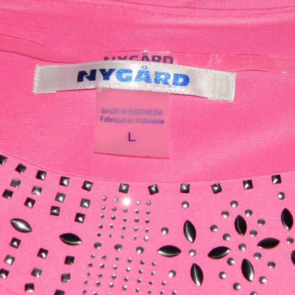 Peter Nygard Holiday Party Asymmetrical Hem Scoop Neck Cape Tunic Blouse Size L - Picture 9 of 11